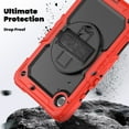 thumbnail image 3 of For Samsung Galaxy Tab A11 Case 8.7 inch, 360 Rotating Shockproof Cover with Stand, Screen Protector, Shoulder Strap (2025, SM-X133/X135), Red, 3 of 7