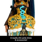 Monster High Scary Sweet Birthday Cleo De Nile Doll in Party Dress with Balloon & Gift