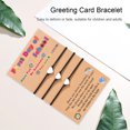 thumbnail image 2 of Love Bracelet Creative Glossy Jewelry Regalos para niñas Hecho a mano Make A Wish Card FLhrweasw Nuevo, 2 of 8