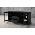 thumbnail image 4 of Furnitech 31" x 70" Contemporary Wood TV Stand in Ebony Black Finish, 4 of 5