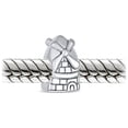 thumbnail image 2 of Bling Jewelry Womens Holland Windmill Charm Bead in Oxidized Sterling Silver for European Bracelets, 2 of 4