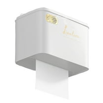 ATSAMFR Wall Mounted Toilet Paper Box With Aromatherapy Function,Wall Mounted Waterproof Tissue Box,Wall-Mount Multifuctional Toilet Tissue Box for Bathroom.