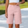 thumbnail image 2 of Ziynglg Shorts Cargo pour Femmes Légers Mode Shorts à Jambes Larges Été Amples Décontractés Randonnée Course Shorts, 2 of 8