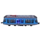 thumbnail image 2 of Modelo de coche de simulación de aleación para niños, escala 1:90, juguete de coche de juguete para tirar hacia atrás con luz y sonido (azul), 2 of 14