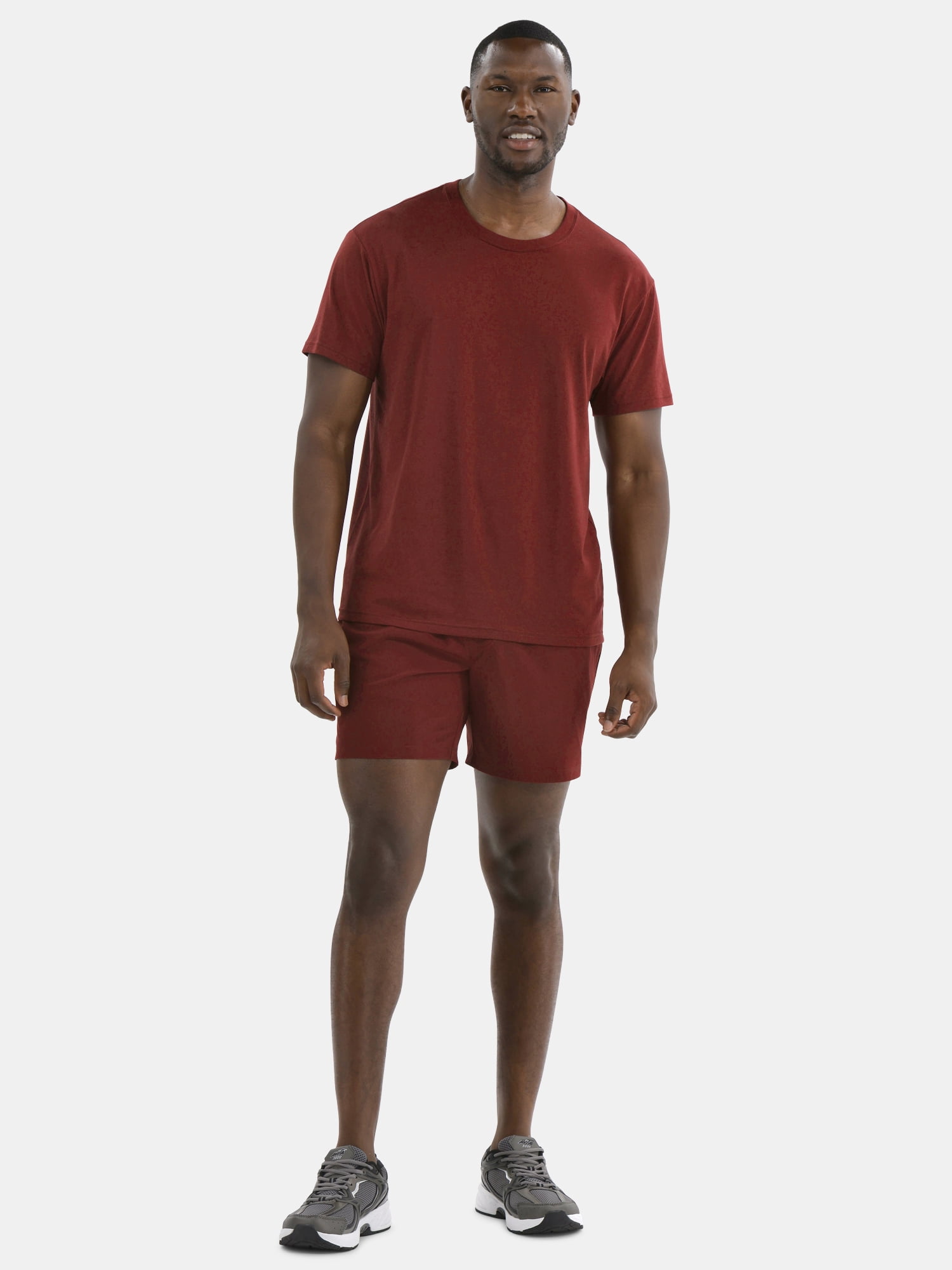 Athletic Works Men's and Big Men's Woven Running Shorts, 6" Inseams, Sizes XS-5XB