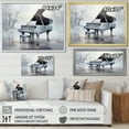 thumbnail image 4 of Designart "Echoes Of The Winter Grey Piano" Music Canvas Art Print, 4 of 7