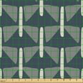 thumbnail image 2 of Ambesonne Geometric Fabric by the Yard Upholstery, Simplified Triangle Line, 10 Yards, Dark Indigo and Pale Grey, 2 of 5