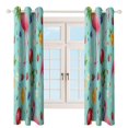 thumbnail image 4 of Tropical Flamingo Fruit Pattern 2pcs Blackout Curtains For Living Room Bedroom Grommet Top Window Set for Left And Right Biparting Open, 4 of 6