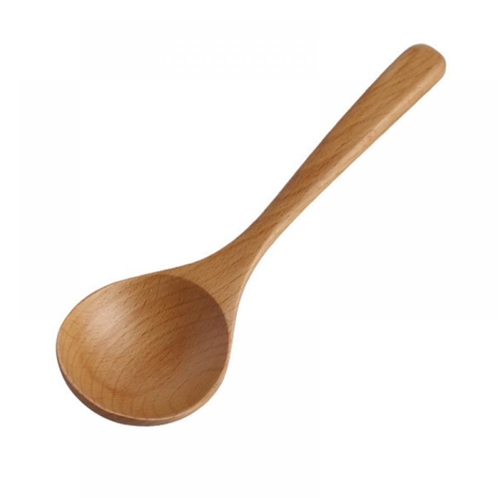 Large Wooden Kitchen Cooking Spoon Porridge Soup Catering Rice Spoons Tableware