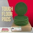 thumbnail image 2 of Virginia Abrasives 416-50175 1 x 17 in. Green Thick Nylon Floor Maintenance Pad - Pack Of 5, 2 of 7