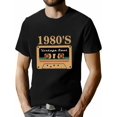 thumbnail image 1 of 2025 Men's Summer Leisure Letter & Tape Print Round Neck Short Sleeve T-Shirt, 1 of 6