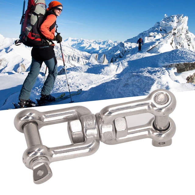 Anchor Chain, 304 Stainless Steel Double Jaw Shackle Rustproof Universal Jaw Anchor Connector For Hardware Lifting Connection