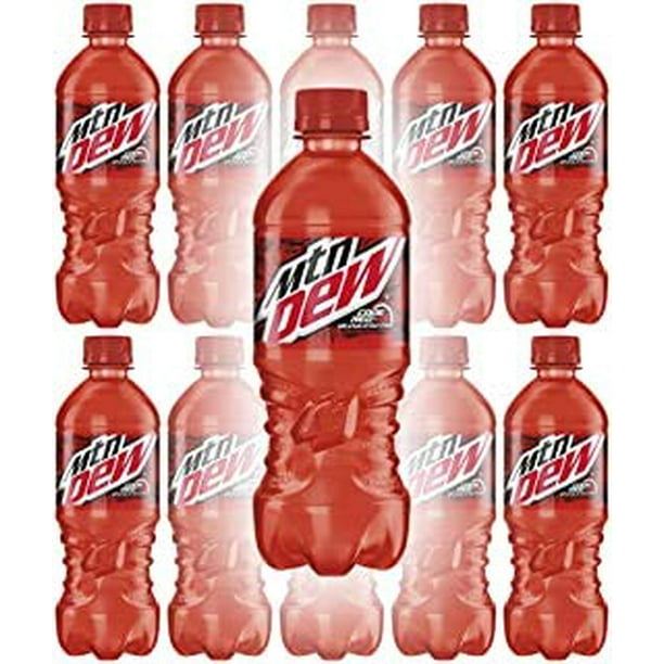 Mountain Dew Code Red oz Soda Bottles Pack Of 12 Total Of 240 Fl Oz Walmart Com