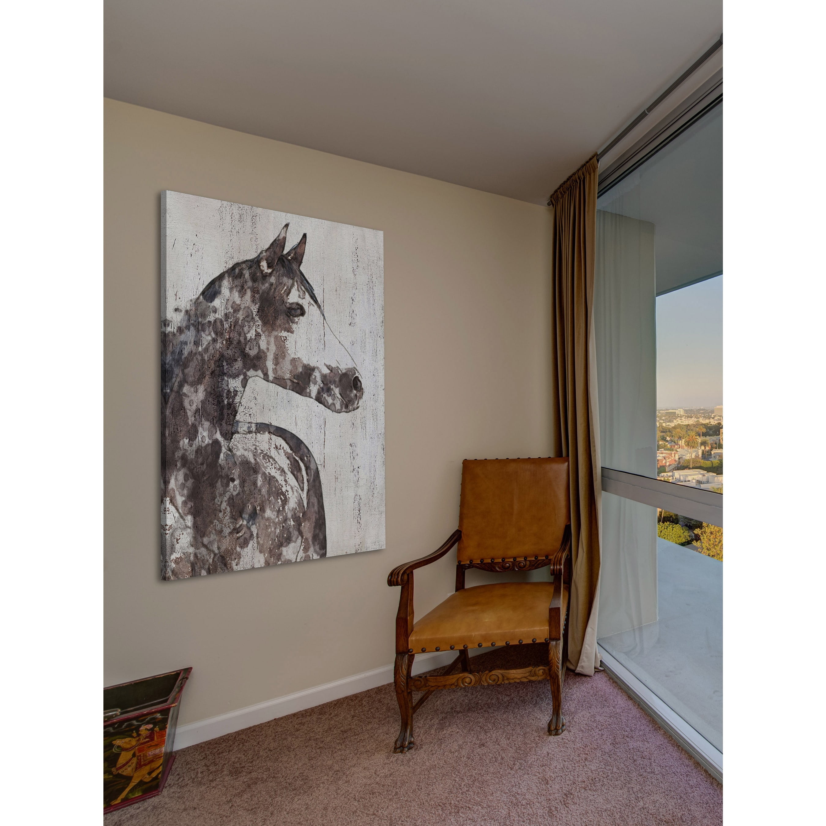 Marmont Hill "Rocky Horse" by Irena Orlov Painting Print on Wrapped Canvas