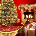 thumbnail image 4 of XEOVHV 30 Inch Large Christmas Tree Skirt Xmas Soft Cover Mat Decor Snowflake Collar Farmhouse Tree Skirt for Holiday Ornaments Party Home Indoor Decorations, 4 of 7
