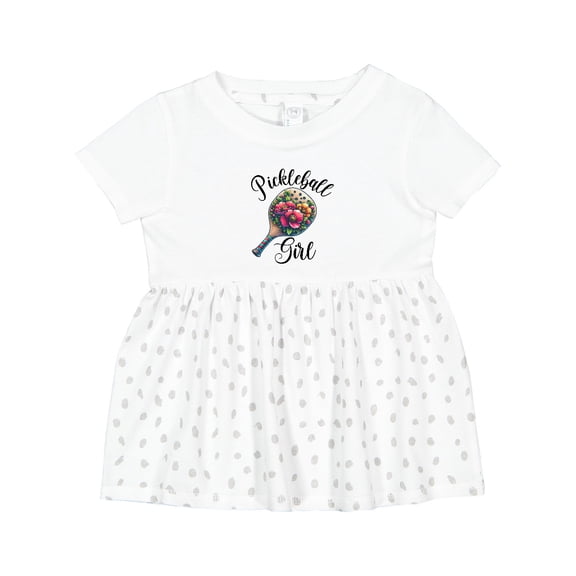 Inktastic Pickleball Girl Retro Girls Baby Dress