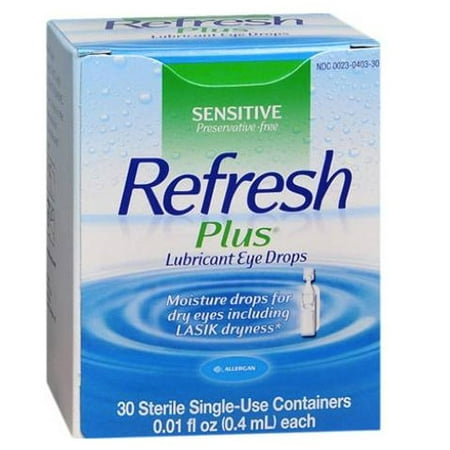 Refresh Plus Lubricant Eye Drops Moisturizing Relief (0.4 mL) Single-Use - 1 (Best Moisturizing Eye Drops)