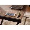thumbnail image 3 of ACME Finis Writing Desk with USB Dock in Light Oak and Black, 3 of 6