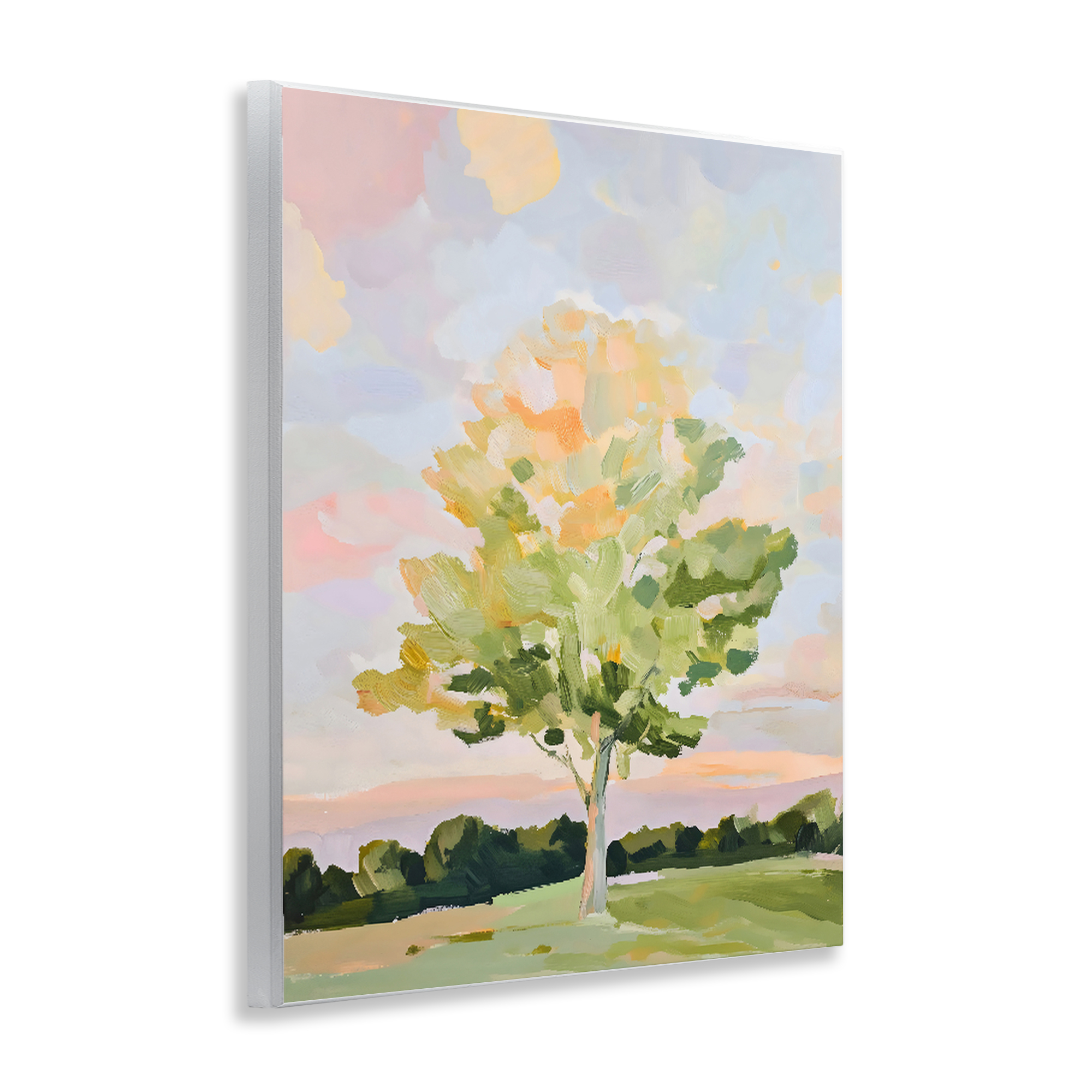 Stupell Industries Sunlit Tree Landscape Impression Wall Plaque Art, design by The Prints Vibe