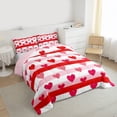 thumbnail image 3 of Castle Fairy Romantic Love Heart Twin Comforter Sets,Happy Valentine's Day Bedding Set, 3 of 8