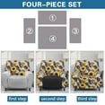 thumbnail image 6 of FOR U DESIGNS Sunflower Cow Pattern Recliner Chair Covers Elastic Recliner Sofa Slipcovers with Armrest, Wear-Resistan Sofas Couches Slip Covers for Pet,Kids, 6 of 8