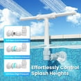 thumbnail image 4 of Pool Fountain for Above and In-Ground Pools, Dual Spray Waterfall Sprinkler Fountain, Above Ground Pool Accessories, Adjustable Waterfall Cooling and Relaxation(White), 4 of 15