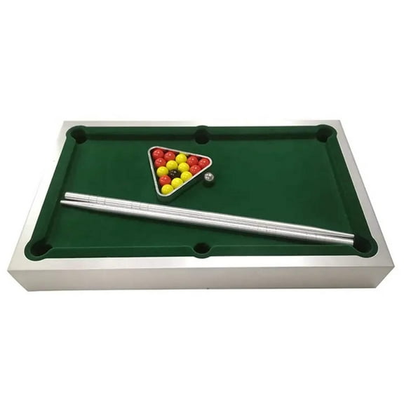 Desktop  Travel Game with  Desktop Aluminum Billiards Table