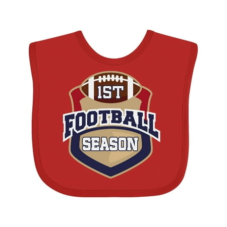 

Inktastic 1st Football Season Outfit Gift Baby Boy or Baby Girl Bib