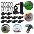 thumbnail image 4 of 10PCS Clips de lona para toldo Abrazadera a presión Perchas Tienda Camping Supervivencia Apretar herramientas Banners Navegación Muyoka Deportes, 4 of 5