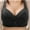 Black, variant on Womens Wireless Bra Plus Size Thin Lifting Support Side Control Breathable Everyday Bra