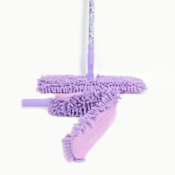 Smart Home Double Sided Mop With Duster in Purple 