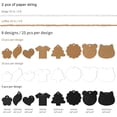 thumbnail image 2 of 200PCS 8 Designs Kraft Paper Gift Wrapping Tag Blank Writable Tag Craft Hang Tag Display Labels with 20 Meters of Paper String for Card Making Wedding Birthday Party Bookmark Christmas (Daisy), 2 of 6
