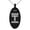 Black, variant on Stainless Steel Letter T Initial Empire Monogram Engraved Small Oval Charm Pendant Necklace