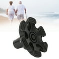 thumbnail image 1 of Cane Tips, Nonslip Rubber Base 6 Pillar Design Crutch Tips Long Lasting Rubber Texture Lightweight Portable  for Cane for Walking Stick for Shooting Stick, 1 of 7