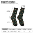 thumbnail image 2 of Haiem Deers In The Forest Pattern Crew Socks – Soft & Durable Moisture-wicking Socks, Stay-Up Fit for Business, Work, and Casual Wear Size 5-11, 2 of 6