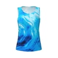 thumbnail image 4 of Gaeub Blue Shell Women's Workout Tank Tops Lightweight Sleeveless Shirts for Women for Athletic Running Tennis Yoga - Medium, 4 of 9