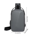 thumbnail image 3 of Komiseup Large Capacity Outdoor Cycling Messenger Bag For Men Multi-functional USB Charging Shoulder Bag, 3 of 6