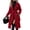 Red-M, variant on Women's Warm Double-Breasted Belted Coat, Long Wool Overcoat with Lapel Collar, Winter Outerwear