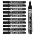 thumbnail image 1 of AMERTEER 10pcs Permanent Marker Pens Bullet Tip Markers Waterproof Black Marker Set Non-fading Paint Pens Works on Plastic Wood Stone Metal Glass for Doodling Marking Writing, 1 of 8