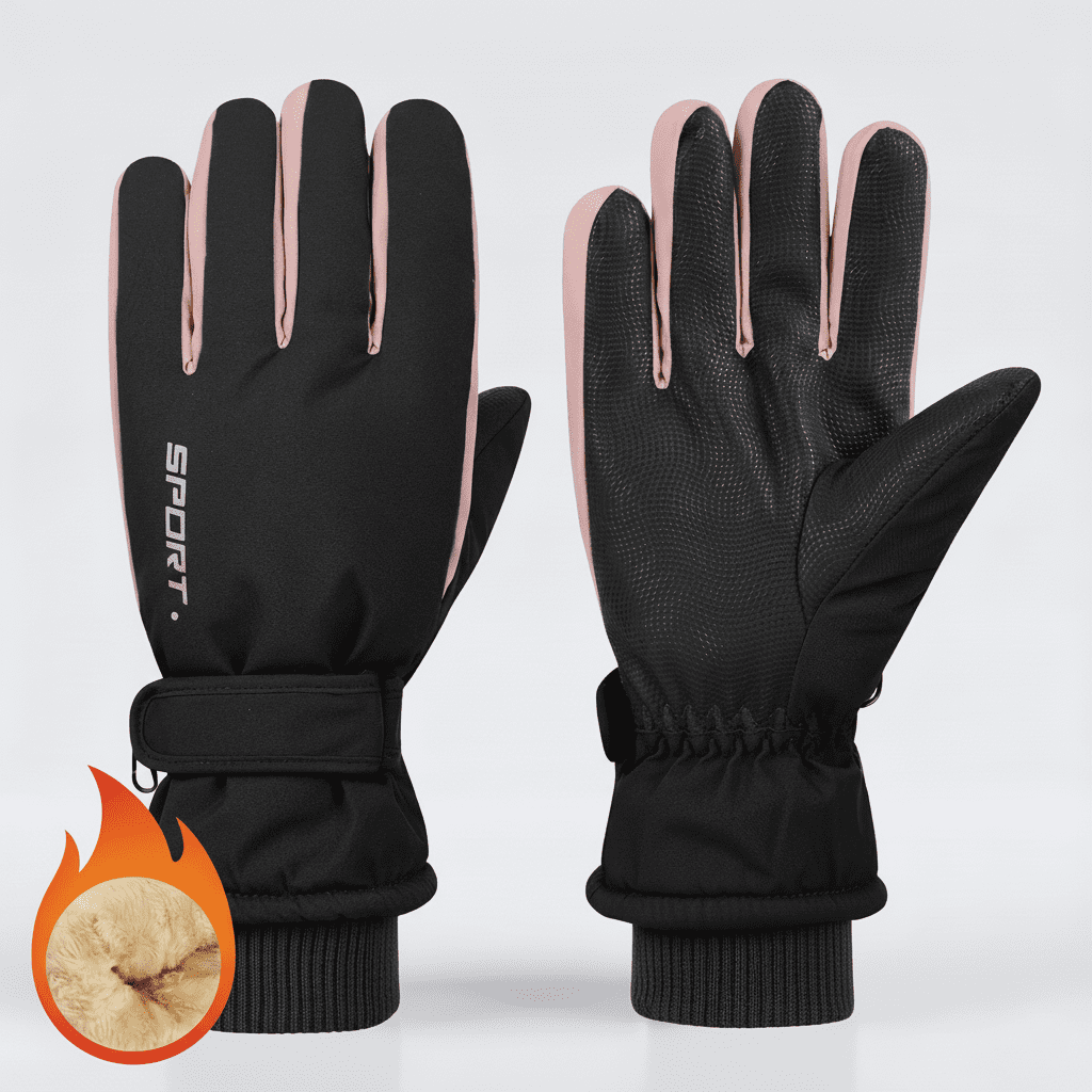 Zando Womens Snow Gloves Touchscreen aterproof Snowboarding Gloves Winter Ski Gloves Women Winter Gloves for Women Cold Weather Black