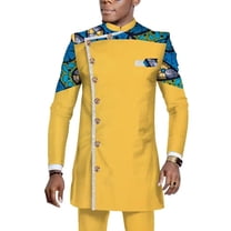 African Clothing for Men Dashiki Outfits Long Sleeve Shirt and Pants Plus Size 2pcs sets African Mens Clothes