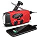 thumbnail image 3 of Emergency Hand Crank Radio with LED Flashlight, Esky Portable Solar Radios, Self Powered AM/FM NOAA Weather Radio with Power Bank Cell Phone Charger, USB Rechargeable, Great Emergency Supplies, 3 of 5