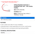 thumbnail image 2 of Regulator Connector 1 - Compatible with 1969 - 1981 Pontiac Catalina 1970 1971 1972 1973 1974 1975 1976 1977 1978 1979 1980, 2 of 2