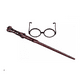 thumbnail image 5 of Varita Harry Potter Con Luz Incluye Unos Lentes Para Disfraz marron negro, 5 of 5