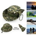 thumbnail image 3 of Outdoor Wide Brim Sun Protect Hat, Classic US Combat Army Style Bush Jungle Sun Cap for Fishing Hunting Camping 13, 3 of 5