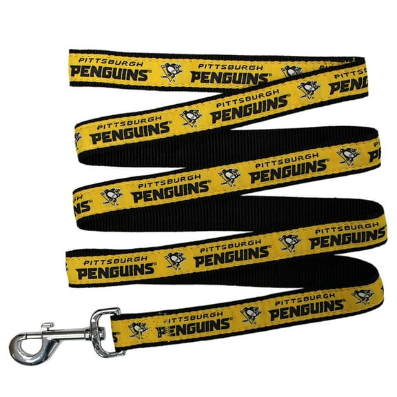 Pets First NHL Pittsburgh Penguins Leash! Licensed, Heavy-duty, Strong, Durable Leash for Dogs, Cats