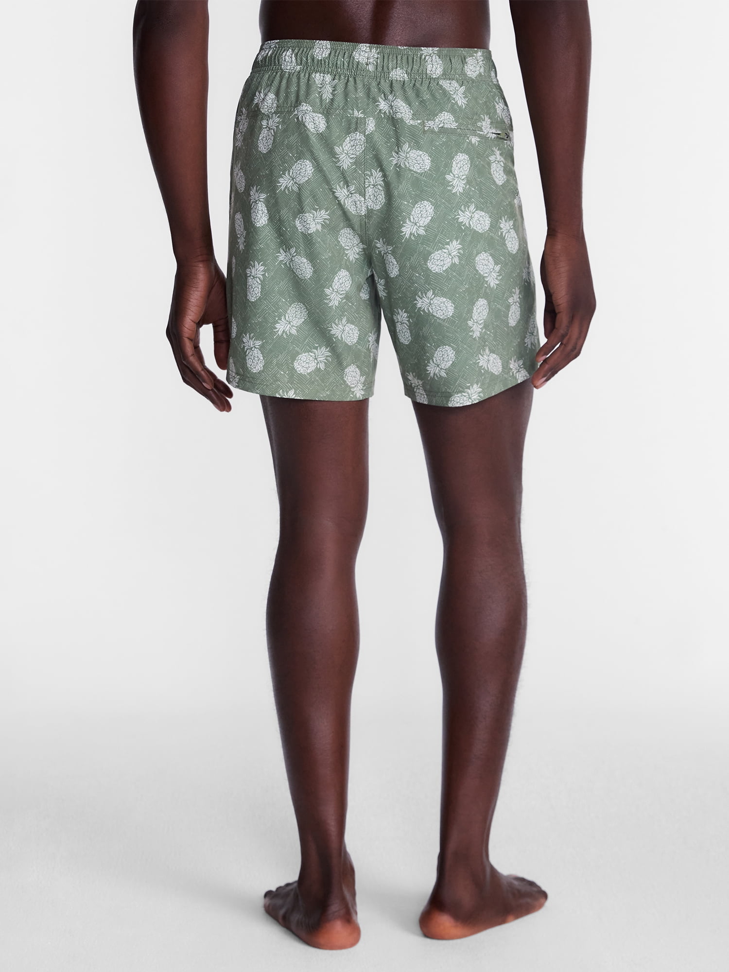 George Men's and Big Men's Performance Lined Swim Trunks, 5" Inseam, Sizes S-3XL