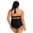 thumbnail image 2 of Lysa Women's Plus Size Heather Halter One Piece Swimsuit 0X 1X 2X 3X, 2 of 2
