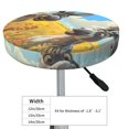 thumbnail image 4 of Pofeuu Funny Countryside Donkey Print Round Bar Stool Covers - Super Soft and Washable Elastic Stool Cushion Slipcover Easy Clean Velvet-13 inch, 4 of 7