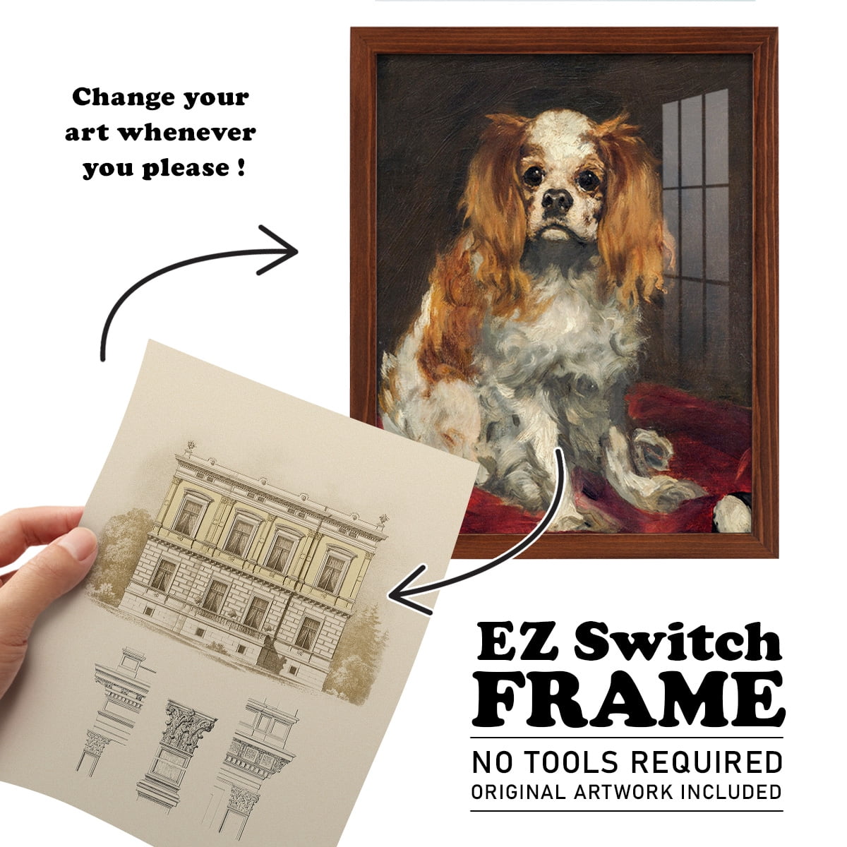 Estate & Plan IV -Framed Print w/glass-Chestnut